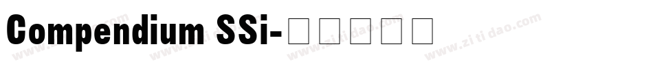 Compendium SSi字体转换